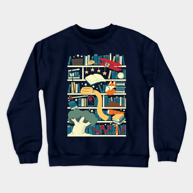 Lil Prince Library Crewneck Sweatshirt by TaylorRoss1